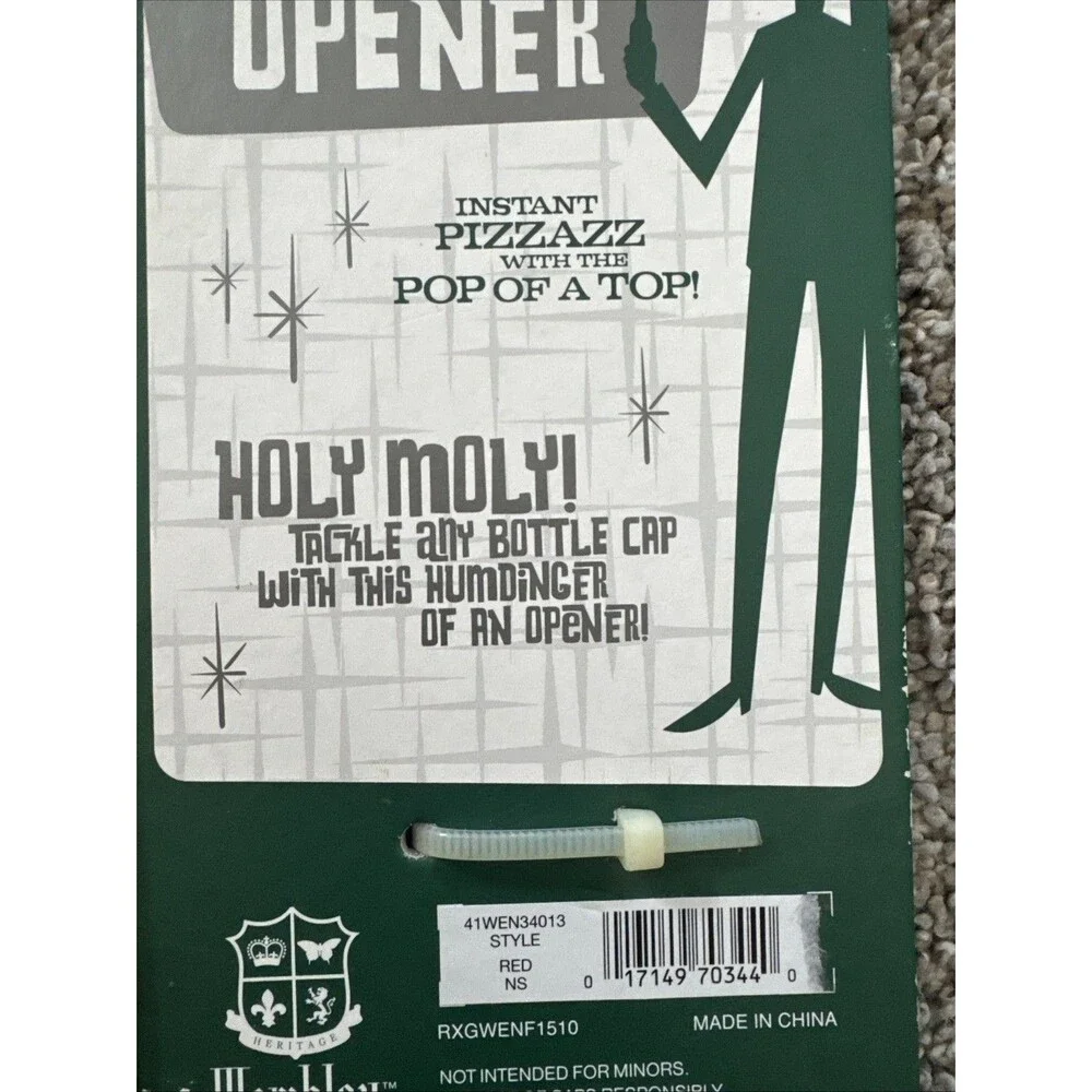Wemco Big Honkin Bottle Opener New Red Heavy Humungo Pop A Top Metal